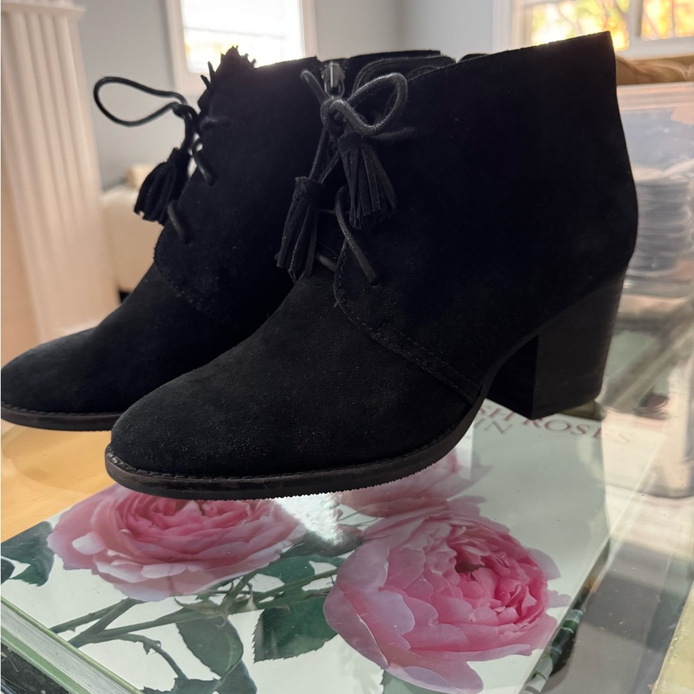 Blondo Black Suede Ankle Booties